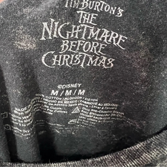 Disney Tim Burton’s nightmare before Christmas jack skeltoon distressed  tshirt - Picture 5 of 5